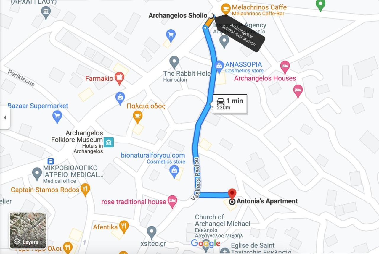 Antonia'S Apartments Archangelos  Exterior photo
